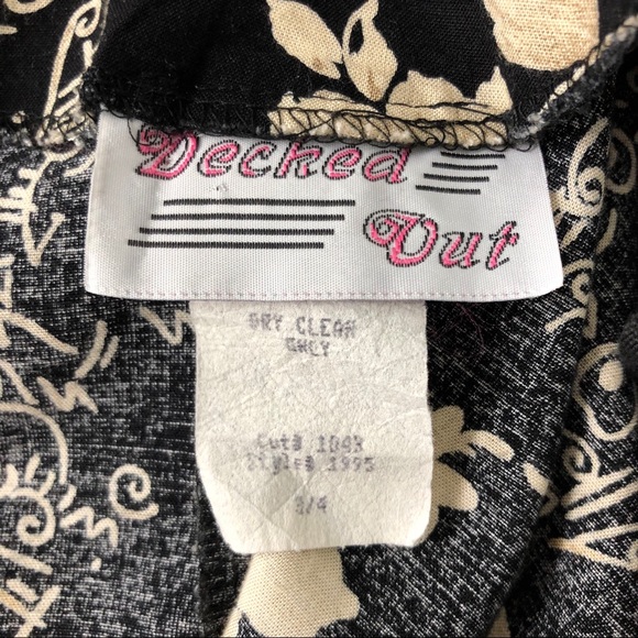 Vintage 90’s Floral Dress 3/4 Midi Bohemian - Picture 7 of 8